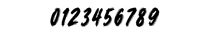 Black Ink Brush Font OTHER CHARS