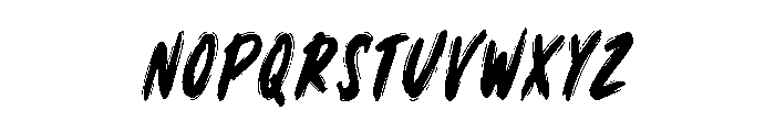 Black Ink Brush Font UPPERCASE