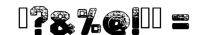Black Jersey Regular Font OTHER CHARS