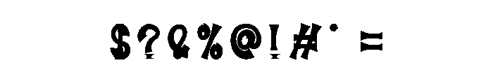 Black Lines Font OTHER CHARS