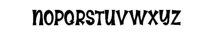 Black Lines Font UPPERCASE