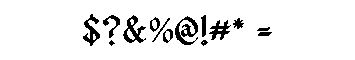 Black Malor Font OTHER CHARS