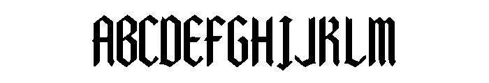 Black Malor Font UPPERCASE