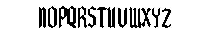 Black Malor Font UPPERCASE