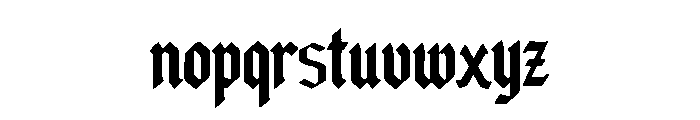 Black Malor Font LOWERCASE