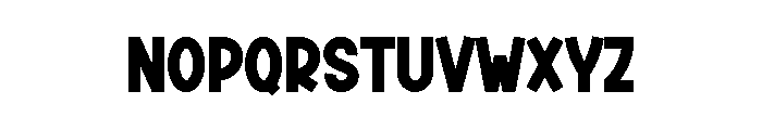 Black Memories Font LOWERCASE