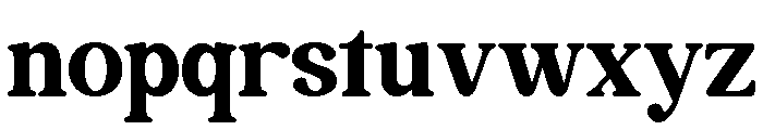 Black Miracle Regular Font LOWERCASE