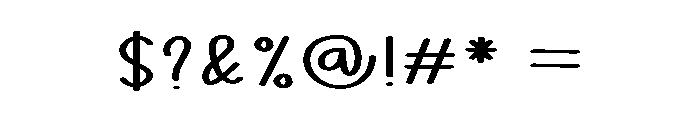 Black Mockup Font OTHER CHARS