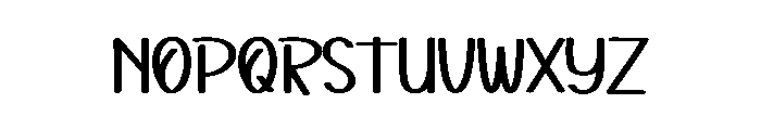 Black Mockup Font UPPERCASE