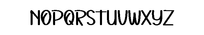 Black Mockup Font LOWERCASE