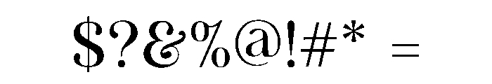 Black Monar Font OTHER CHARS