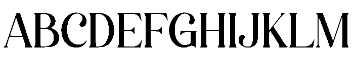 Black Monar Font UPPERCASE
