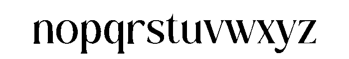 Black Monar Font LOWERCASE