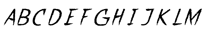 Black Murder Regular Font UPPERCASE