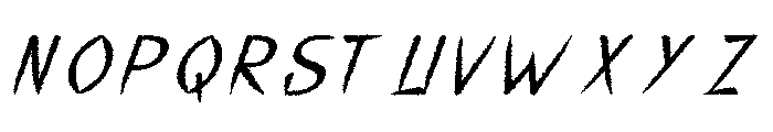 Black Murder Regular Font UPPERCASE