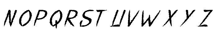 Black Murder Regular Font LOWERCASE