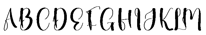 Black Notes Font UPPERCASE