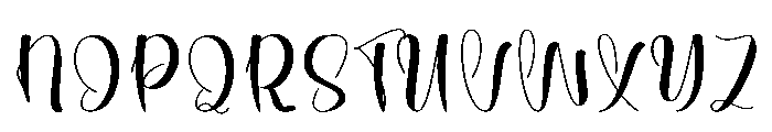 Black Notes Font UPPERCASE