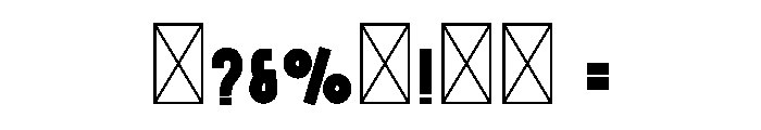 Black Panter Font OTHER CHARS