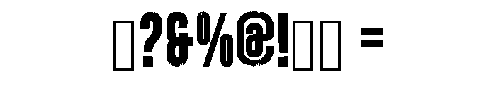 Black Phantom Regular Font OTHER CHARS