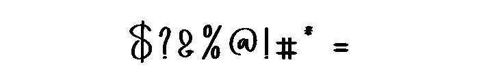 Black Point Font OTHER CHARS