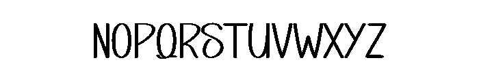 Black Point Font LOWERCASE