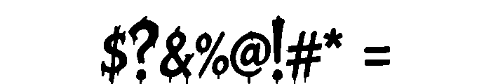 Black Raven Regular Font OTHER CHARS