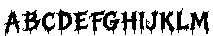 Black Raven Regular Font UPPERCASE