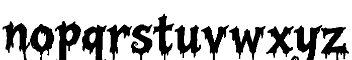 Black Raven Regular Font LOWERCASE