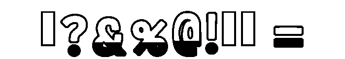 Black Retro Regular Font OTHER CHARS