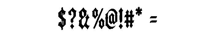 Black Ritual Font OTHER CHARS