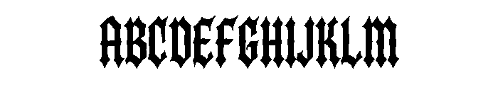 Black Ritual Font UPPERCASE