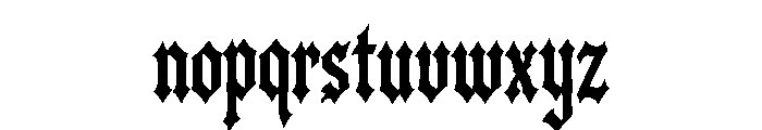 Black Ritual Font LOWERCASE