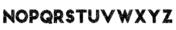 Black Rought Regular Font UPPERCASE