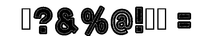 Black Round Regular Font OTHER CHARS
