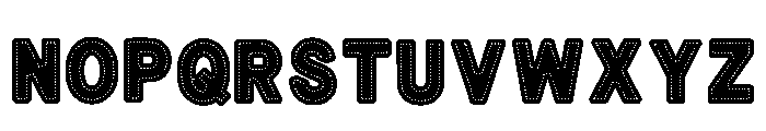 Black Round Regular Font LOWERCASE