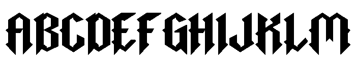 Black Rustik Regular Font UPPERCASE