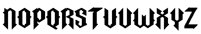 Black Rustik Regular Font UPPERCASE