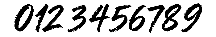 Black Sable Brush Font OTHER CHARS