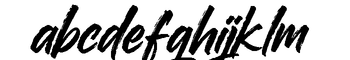 Black Sable Brush FONT