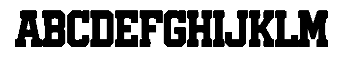 Black Saddle Font UPPERCASE