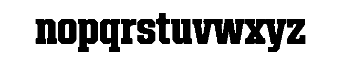 Black Saddle Font LOWERCASE