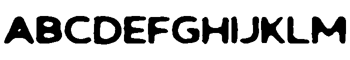 Black Scream Regular Font UPPERCASE