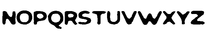 Black Scream Regular Font UPPERCASE