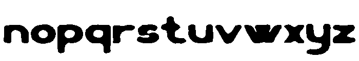 Black Scream Regular Font LOWERCASE