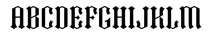 Black Sight Regular Font UPPERCASE