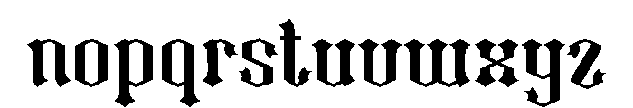 Black Sight Regular Font LOWERCASE