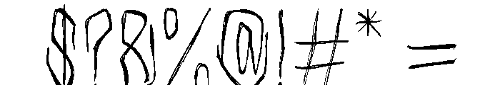 Black Sinister Font OTHER CHARS