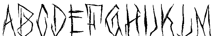 Black Sinister Font UPPERCASE