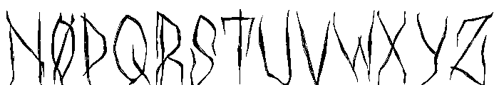 Black Sinister Font UPPERCASE